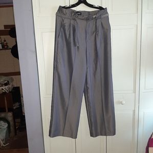 Slacks, wide-leg, high-rise